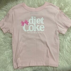 Pink diet coke baby tee